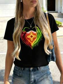 Women T-Shirts - Black - View 2