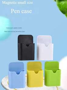 Small Magnetic Pen Box, Magnetic Pen Holder Suitable For Teaching Whiteboards, Magnetic Plastic Container For Storage And Organization In Learning And Classroom, Whiteboard Pen Storage Box, Chalk Box, Magnetic Hanging Plastic Storage Rack, Doodle Office And Home Pen Holder, Multi-Functional Plastic Pen Box (Different Product Batches Do Not Affect Use) - Multicolor - View 9