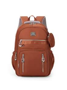 Myco Mochila de Nylon com Vários Compartimentos, Mochila Escolar Leve com Vários Bolsos, Bolsa de Viagem de Grande Capacidade, Mochila Diária Conveniente para Deslocamento, Mochila Multifuncional Adequada para Estudantes, Ensino Médio/Fundamental, Viagens de Negócios, Turismo, Deslocamento Diário, Esportes ao Ar Livre, Presente de Férias e Aniversário, Bolsas para Viagem, Bolsas de Viagem, Camping, Essencial de Férias - Multicolorido - Visão 14