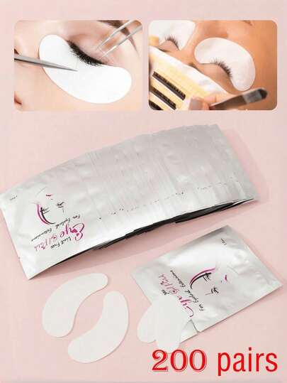 200/100/50/10 Pack Of Eyelash Grafting Isolation Eye Patches, Non-Dandruff Eye Patches, Suitable For Eyelash Grafting, Eyelash Grafting Tools, And Eyelash Grafting Isolation Protection Tools