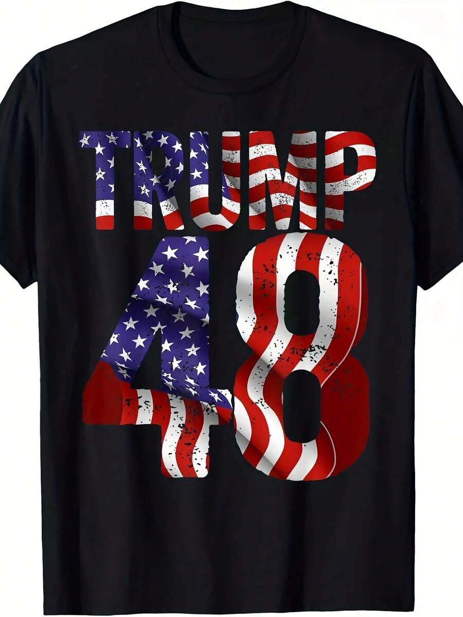 2025Donald  2028  45 47 48th  An Flag T-Shirt - 款式 - 查看 1