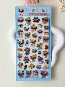 Bộ sticker thủ công 3D - Sticker, Sticker hình kẹo, Sách sticker 3D tái sử dụng, Sticker trang trí tự làm, Sticker tương tác cho trẻ em, Sticker trang trí hàng ngày, Sticker trang trí tiệc, Trang hoạt động dán sticker, Sổ nhật ký, Sổ lưu niệm, Hộp bút chì, Phong bì, Hộp quà, Sticker phần thưởng khung ảnh - Nhiều màu - Xem 11