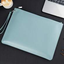 Leather A4 Zipper Document Folder, Portable Business File Organizer Bag, Contract/Invoice Storage Pouch, Suitable For Office, School Use, Graduation Season - Single Piece - View 12