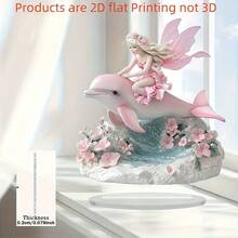 1 tượng bò cao nguyên phong cách Boho 2D bằng acrylic, trang trí bàn làm việc phẳng, không cần nguồn điện, thích hợp để trang trí nhà cửa, trưng bày trên bệ cửa sổ, trang trí tiệc tùng và ngày lễ, món quà hoàn hảo. - 1PC - Xem 2