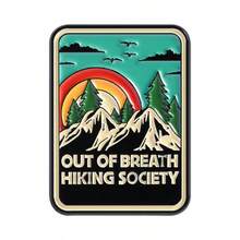 Outdoor Hiking Mountain Peak Brooch, Retro Enamel Pin, Camping Adventure Backpack Badge, Niche Personalized Unisex Couple Accessory, Literary Inspirational English Shape Pin, Versatile Decoration For Jacket, Shirt, Hat, Backpack, Metal Oil Drop Resistant, Outdoor Enthusiast Daily Commute Outfit Creative Gift, Multiple Styles - Multicolor - View 13