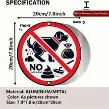 1pc Vintage Pet Waste Warning Sign - Made Of Thickened Material "No Pets Allowed/No Littering" Sign, Suitable For Home, Garage, Cafe And Other Scenes, Wall-Mounted Decor, 2D Flat Design - A - View 3