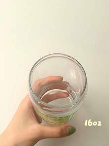 Matcha Wide Mouth Glass Straw Cup, Large Capacity Glass Water Cup For Home Use, Matcha Straw Cup, Elegant Straw Glass Drinkware - Multicolor - View 8