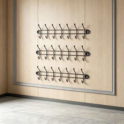 3 móc treo tường bằng lưới thép, dùng để trưng bày đồ vật, trang trí ảnh, trang trí phòng khách, văn phòng, trang trí nhà cửa mùa thu, trang trí phòng.