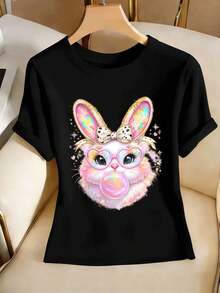 Women T-Shirts - Black - View 2