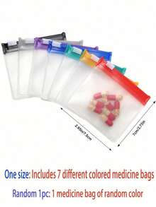 1/7/30pcs Portable Zipper Pill Bags, Reusable Pill Boxes For Storing Pills/Tablets, Waterproof Sealed, Jewelry, Jewelry, Jewelry Storage, Storage Bags, Portable Storage Bags - View 4