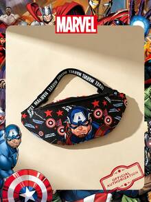 Marvel 1个漫威官方授权/钢铁侠/蜘蛛侠图案腰包，多功能单肩包，休闲斜挎包，轻便可调节肩带胸包，卡通零钱包，臀包，适合男士、青少年、年轻粉丝、学生，完美适用于日常上学、户外活动、主题公园游玩、假日旅行、运动等场合。 - 彩色 - 查看 19