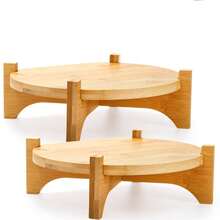 Soporte de planta de bambú, estante para macetas de estilo moderno de mediados de siglo, soporte desmontable para macetas, estante resistente para plantas en macetas, adecuado para jardín interior y exterior del hogar (macetas no incluidas) - Multicolor - Ver 8