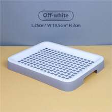 1pc Rabbit Litter Box, Detachable Plastic Small Animal Toilet Tray With Grate, Corner Litter Box, Easy To Clean Hamster Guinea Pig Rabbit Ferret Small Pet Toilet Training Box - one-size - View 12