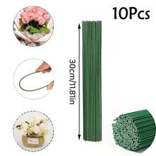 Dây leo hoa bọc xanh, dây thép làm đồ thủ công và cắm hoa, dây sắt chống thấm nước, thích hợp cho trang trí ngày lễ và các dự án thủ công, giàn leo điều chỉnh được cho cây leo, thân hoa nhân tạo dễ tạo hình và đa năng, siêu bền và dễ uốn cong, nhiều hình dạng phụ kiện trang trí bó hoa tự làm, dụng cụ trang trí làm vườn. - Nhiều màu - Xem 18