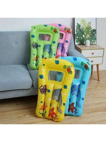 1pc Multi-Color Inflatable Swimming Kickboard/Surfboard, Floating Pool/Pond Board, Swimming Training Aid, Suitable For Lakes, Swimming Pools, Beach Parties, Adults Only, Not For Children