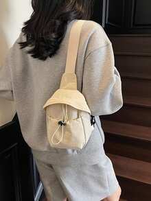 TIANDINGYU 女士斜挎包，休闲街头腰包手机袋，时尚清新胸包，通勤包，可爱学院风徒步胸包，户外迷你包 - 彩色 - 查看 10