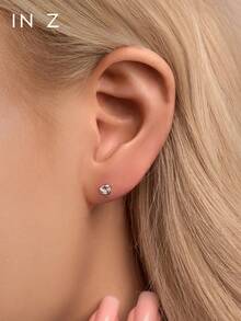 1 Peça Anel de Lábio Delicado de Nó de Amor Dourado com Rosca Interna | Brincos de Prata Esterlina 925 Hipoalergênicos | Brincos Cartilagem/Hélice Planos | Piercings de Lábio Labrete | Uso Diário Unissex - Multicolorido - Visão 7