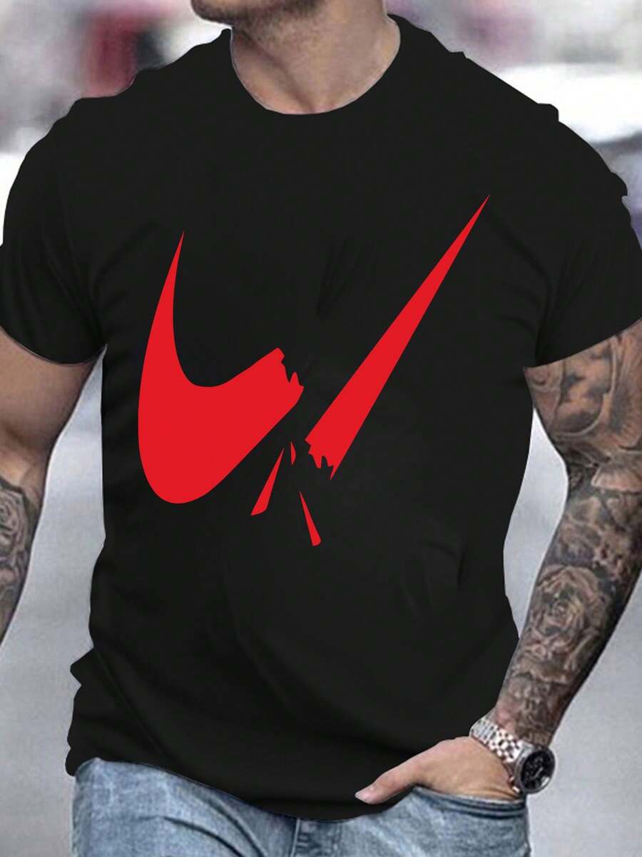 Camisetas masculinas - Preto - Ver 1