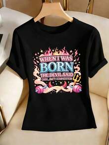 Women T-Shirts - Black - View 2