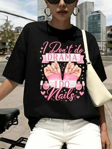 Women T-Shirts - Black - View 1