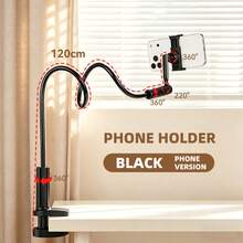 Giá đỡ điện thoại để giường kiểu dáng thoải mái, có thể điều chỉnh, xoay 360°, dùng cho máy tính bảng, chắc chắn và dễ điều chỉnh bằng nút bấm. - Nhiều màu - Xem 7