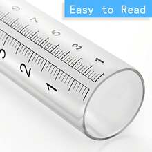 HUTNUOY 7" Capacity Rain Gauge Replacement Tube Glass For Outdoor Garden Yard Home, Lip Design, Best Rated, Easy To Read (1 Pcs) - ColorA - View 6