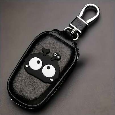 Universal Multi-Function Car Key Case With Cute Coal Elf Design, Unisex Anti-Fading & High-Quality Car Key Cover, Scratch Resistant & Dustproof Protector For Smart Keys