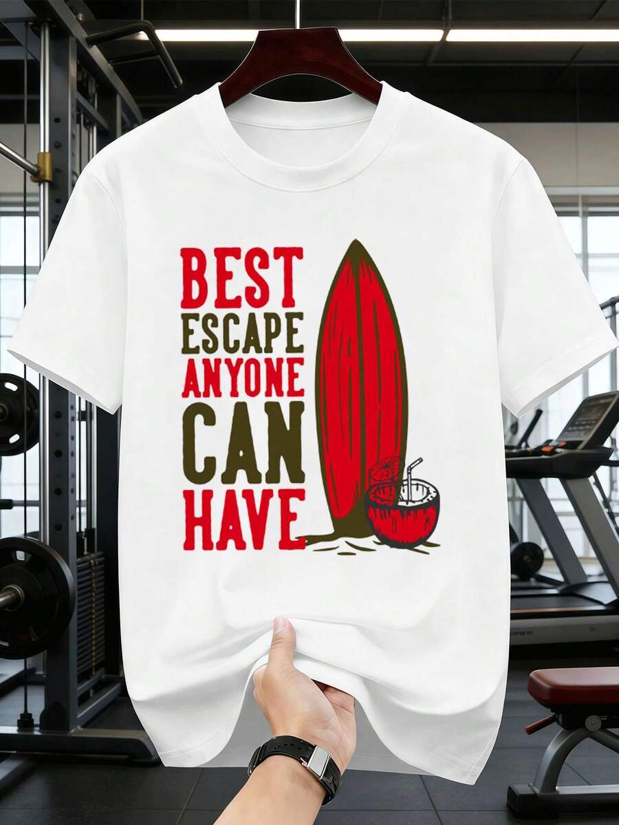 T-shirts pour hommes - Blanc - Voir 1