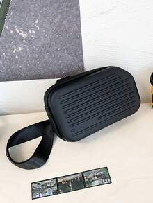Unisex Box Bag, Mini Square Bag, Crossbody Bag, Molded Bag, Chest Bag, Waist Bag - Multicolor - View 12