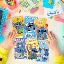 10 piezas de Cuaderno de espiral mini con tema de Stitch, planificador de bolsillo con impresión de Stitch y Angel de alta calidad y lindos dibujos animados, regalo de cumpleaños - Multicolor - Ver 2