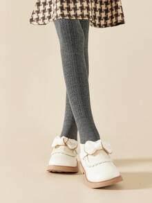 1/2件装 女童/儿童/幼儿保暖内衬打底裤，百搭日常穿着紧身裤 - 彩色 - 查看 12