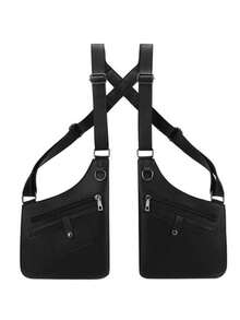 1 chiếc túi đeo ngực/túi dưới cánh tay đa năng kiểu chiến thuật, ba lô/áo vest thời trang unisex, phù hợp cho đạp xe, chạy bộ, du lịch. - A - Xem 16