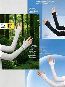 3 Pairs Women's Sun Protection Sleeves, Ice Silk Sleeves, UV Protection, Sports Sun Protection Sleeves, Driving Fishing Sports Loose FitRandom,Festival,Party - Multicolor - View 13