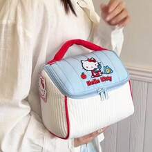 Túi đựng mỹ phẩm Hello Kitty hình ngôi nhà được cấp phép chính thức của Sanrio, dễ thương và mềm mại, dung tích lớn, thích hợp cho du lịch. - Xem 9