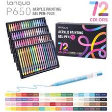 Languo 3D 壓克力丙烯顏料筆 216 色繪畫套裝，附 6 個禮盒包裝（36/48/54/72/90/144 色）與 15 種配色方案（6 個，開學第一天） - 彩色 - 查看 28