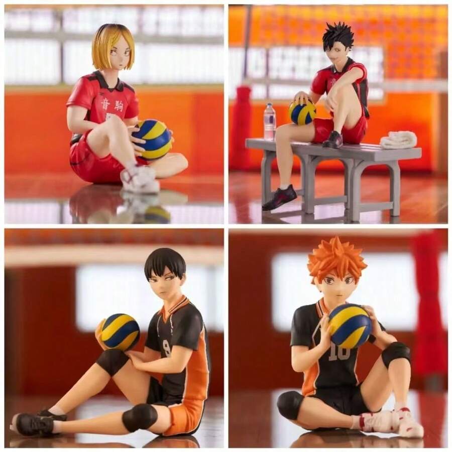 Haikyuu!! Tobio Kageyama, Shoyo Hinata & Koshi Sugawara Figure Model, Anime Collectible Statue Ornament For Desktop & Bedroom Display - #1 Kuroo Tetsurou - Xem 1