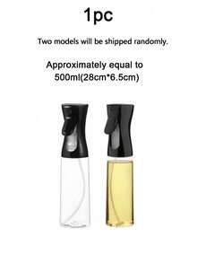 1个高压细雾喷油瓶，防溅防漏，易于清洗。可装花生油、橄榄油、菜籽油、香料油、低脂油、酱油和醋。可重复灌装，是烹饪、户外烧烤、烘焙和沙拉制作的理想喷油瓶。厨房/食品储藏室必备，可用作调味料储存瓶、油罐、香料瓶、厨房用品、厨房调味料储存容器、煎锅、喷雾瓶、喷雾器。 - A - 查看 12