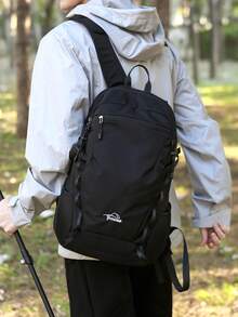 1 pièce Sac à dos de randonnée unisexe léger à grille résistant à l'eau pour l'aventure en plein air et l'usage quotidien - Multicolore - Voir 6