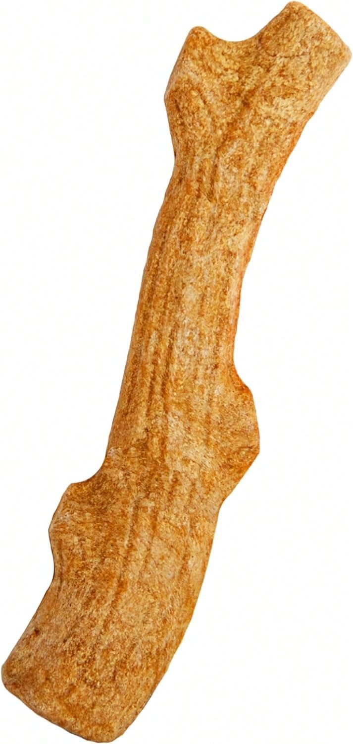 Pupstages Super Dogwood Dog Chew Toy, Made In The USA U2013 Real-Wood Blend, Natural Wood Flavor &Amp; Texture, Moderate Chewers, Small, 7.5" - MàuB - Xem 1