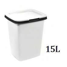 1pc large-capacity plastic trash can available in 9L/15L/25L, with a lid. It comes in white, blue, yellow, green and multiple other colors and specifications. The flip-top design prevents odor multiple colors and specifications. The flip-top design prevents odor leak . colors and specels pais 3th 區r 膜scraps to keep desktops tidy, and suitable for kitchens, bathrooms, offices, living rooms, studies and other places. - 彩色 - 查看 15