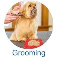 3 paquetes de Tapete para lamer para mascotas, para gatos y perros, de 20 cm con ventosas, tazón de alimentación lenta, para entrenamiento, baño y aseo, tamaño grande - Multicolor - Ver 3