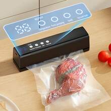 1pc Automatic Vacuum Sealer, USB Rechargeable, Portable Multi-Function Vacuum Packaging Machine, Compact Design, With Nozzle, Vacuum Suction, Suitable For Food Preservation And Inflating Basketball, Football And Swim Rings - Multicolor - View 10