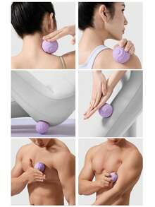 1pc Fascia Ball Foot Massage Ball, Muscle Relaxation Peanut Ball For Yoga, Back Relaxation Fascia Ball - Multicolor - View 2