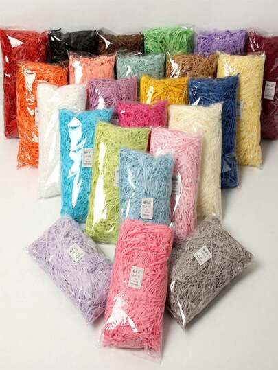 Giấy vụn nhiều trọng lượng, hộp kẹo, dải giấy raffia, vật liệu lấp đầy hộp quà, giấy raffia số lượng lớn