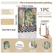 1pc, Canvas Wall Art, Framed Wall Decor, Vintage Living Room Plant Art, Vintage Plant Art, Bohemian Art, Vintage Aesthetic Gifts, Summer Posters, Summer Decor, Summer Home Decor, Room Decor Aesthetics, Dorm Room Decor, Bedroom Decor, Living Room Decor, Bathroom Decor, Kitchen Decor, Dining Room Decor, Apartment Posters, Fashionable Girl's Room Decor, Summer Gifts - A - View 11