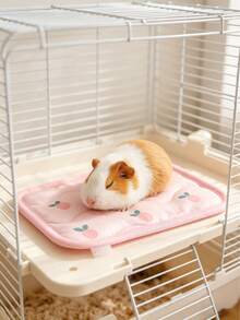 1件装宠物垫 兔子床垫，兔子降温垫，小型宠物仓鼠散热降温垫，四季通用小型宠物（如仓鼠、兔子、豚鼠）睡床 - 彩色 - 查看 3
