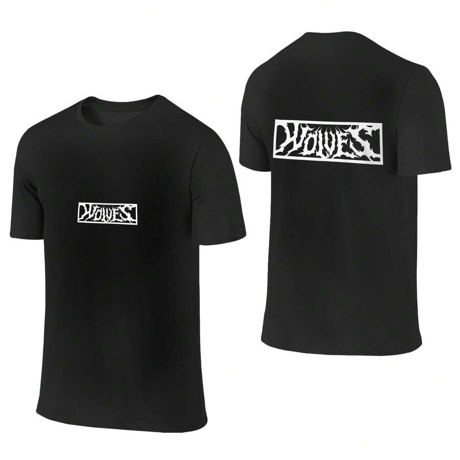 Men/Women DARCSPORT MIDNIGHT WOLVES Distressed Grunge 180g Cotton Crew Neck Tee Unisex Gym & Streetwear T-Shirt - màu đen - Xem 1