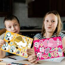 Set de 12 pegatinas de dibujos animados de Bluey 2026, ¡próximamente la alegría y la ternura que elevan la dopamina! Las divertidas pegatinas combinan rompecabezas, collages, cambio creativo de caras y fondos lúdicos, ofreciendo patrones de dibujos animados de alto valor y el disfrute de manualidades DIY. - Multicolor - Ver 4