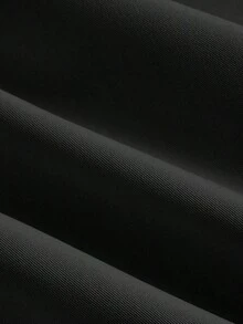 Vestido sin mangas de unicolor (con cinturón) para la temporada de regreso a clases - Negro - Ver 3
