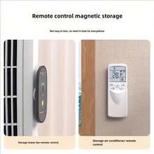 2pcs/4pcs/6pcs/8pcs/12pcs Magnetic Invisible Wall-Mounted Remote Control Holder, Suitable For Various Household Appliances, Plug-In Storage, No Nails Needed, Easy Installation - White - View 8
